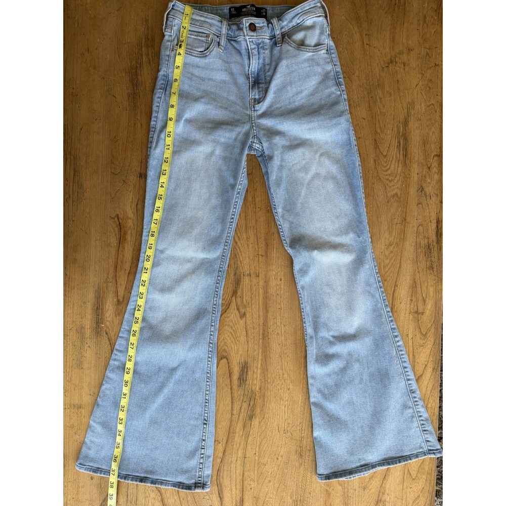 Hollister JEANS Women's High Rise Vintage Flare 5S W27 L30 BOHO Y2K EUC - Picture 2 of 8